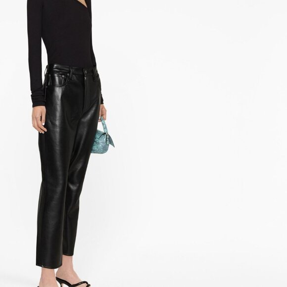 Citizens of Humanity Jolene Recycled Leather Pants Size 27 - Picture 2 of 4